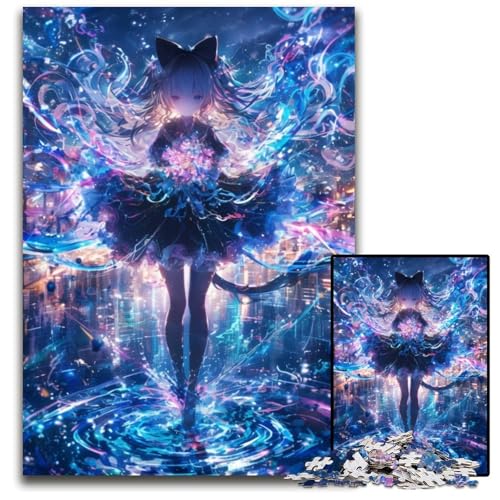 Puzzle für Erwachsene, 1000 Teile, Japanisches Anime-Mädchen, Papppuzzle, Weihnachten, Halloween, Ostern, Neujahr, 26x38cm Puzzle für Erwachsene, 1000 Teile, Japanisches Anime-Mädchen, Papppuzzle, Weihnachten, Halloween, Ostern, Neujahr, 26x38cm von JIANGENNF
