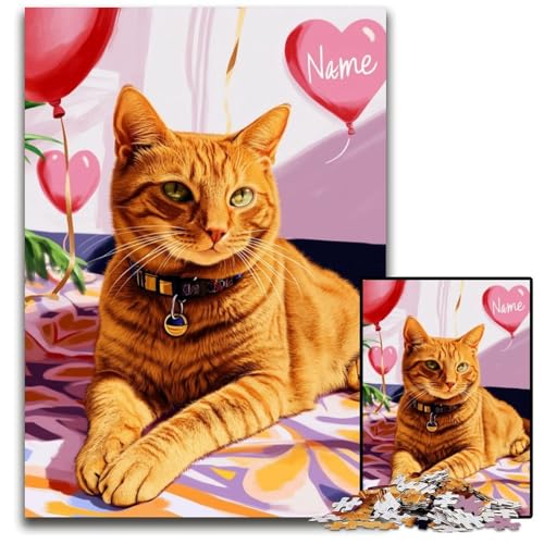 Puzzle für Erwachsene, 1000 Teile, Katze auf dem Sofa, Holzpuzzle, ideal für Familienspaß, Entspannung, 50x75cm Puzzle für Erwachsene, 1000 Teile, Katze auf dem Sofa, Holzpuzzle, ideal für Familienspaß, Entspannung, 50x75cm von JIANGENNF