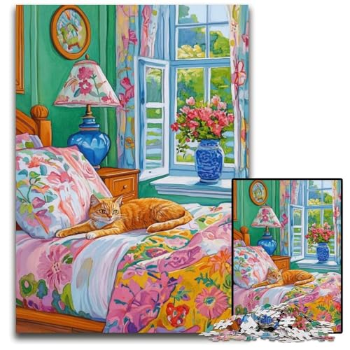 Puzzle für Erwachsene, 1000 Teile, Katzenkunst, Kartonpuzzle, Lernspiele, DIY-Spielzeug, Geburtstagsgeschenk, Geschenke für 14-Jährige, 26x38cm Puzzle für Erwachsene, 1000 Teile, Katzenkunst, Kartonpuzzle, Lernspiele, DIY-Spielzeug, Geburtstagsgeschenk, Geschenke für 14-Jährige, 26x38cm von JIANGENNF
