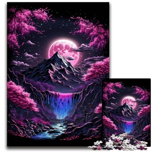 Puzzle für Erwachsene, 1000 Teile, Kirschblütenberg, Papppuzzle für Erwachsene, Weihnachten, Halloween, Ostern, Neujahr, 26x38cm/10,23x14,96 Zoll Puzzle für Erwachsene, 1000 Teile, Kirschblütenberg, Papppuzzle für Erwachsene, Weihnachten, Halloween, Ostern, Neujahr, 26x38cm/10,23x14,96 Zoll von JIANGENNF