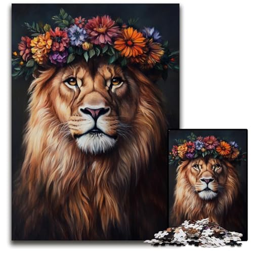 Puzzle für Erwachsene, 1000 Teile, Löwe, Papppuzzle, Spiel für Erwachsene, Geschenk, interaktives Familienspiel, Gehirn-Herausforderung, Geschenk, 26x38cm Puzzle für Erwachsene, 1000 Teile, Löwe, Papppuzzle, Spiel für Erwachsene, Geschenk, interaktives Familienspiel, Gehirn-Herausforderung, Geschenk, 26x38cm von JIANGENNF