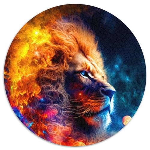 Puzzle für Erwachsene, 1000 Teile, Löwen-Puzzle für Erwachsene, Lernspielzeug für Teenager, Heimbüro-Dekor (Größe 67,5 x 67,5 cm) von JIANGENNF