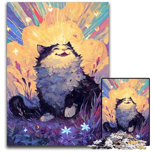 Puzzle für Erwachsene, 1000 Teile, Magische Traumkatze, Holzpuzzle, Lernspielzeug, ganze Familie, ab 14 Jahren, 50x75cm Puzzle für Erwachsene, 1000 Teile, Magische Traumkatze, Holzpuzzle, Lernspielzeug, ganze Familie, ab 14 Jahren, 50x75cm von JIANGENNF