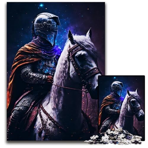 Puzzle für Erwachsene, 1000 Teile, Malen, Heiliger Ritter, Papppuzzle, Denksportspiel für Teenager, 26x38cm/10,23x14,96 Zoll Puzzle für Erwachsene, 1000 Teile, Malen, Heiliger Ritter, Papppuzzle, Denksportspiel für Teenager, 26x38cm/10,23x14,96 Zoll von JIANGENNF
