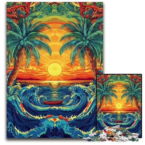 Puzzle für Erwachsene, 1000 Teile, Meerblick, Kartonpuzzle, Lernspielzeug, ganze Familie, ab 14 Jahren, 26x38cm Puzzle für Erwachsene, 1000 Teile, Meerblick, Kartonpuzzle, Lernspielzeug, ganze Familie, ab 14 Jahren, 26x38cm von JIANGENNF