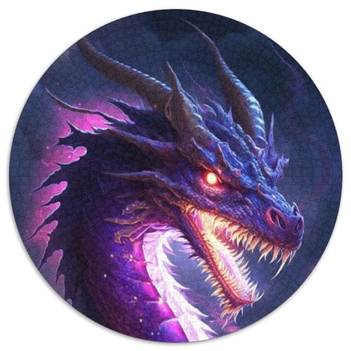 Puzzle für Erwachsene, 1000 Teile, Mystery Dragon, 1000-teiliges rundes Puzzle für Erwachsene, pädagogisches Denkspiel, künstlerische Heim- und Bürodekoration, ab 14 Jahren (Größe 67,5 x 67,5 cm) Puzzle für Erwachsene, 1000 Teile, Mystery Dragon, 1000-teiliges rundes Puzzle für Erwachsene, pädagogisches Denkspiel, künstlerische Heim- und Bürodekoration, ab 14 Jahren (Größe 67,5 x 67,5 cm) von JIANGENNF