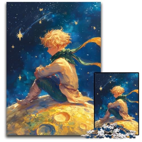 Puzzle für Erwachsene, 1000 Teile, Nachthimmel, Der Kleine Prinz, Papppuzzle, Lernspielzeug, ganze Familie, ab 14 Jahren, 26x38cm Puzzle für Erwachsene, 1000 Teile, Nachthimmel, Der Kleine Prinz, Papppuzzle, Lernspielzeug, ganze Familie, ab 14 Jahren, 26x38cm von JIANGENNF