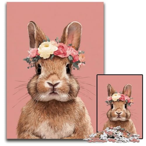 Puzzle für Erwachsene, 1000 Teile, Osterhasen-Holzpuzzle, Weihnachten, Halloween, Ostern, Neujahr, 50x75cm Puzzle für Erwachsene, 1000 Teile, Osterhasen-Holzpuzzle, Weihnachten, Halloween, Ostern, Neujahr, 50x75cm von JIANGENNF