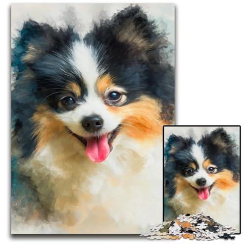 Puzzle für Erwachsene, 1000 Teile, Pommersche Holzpuzzles, Weihnachten, Halloween, Ostern, Neujahr, 50x75cm Puzzle für Erwachsene, 1000 Teile, Pommersche Holzpuzzles, Weihnachten, Halloween, Ostern, Neujahr, 50x75cm von JIANGENNF