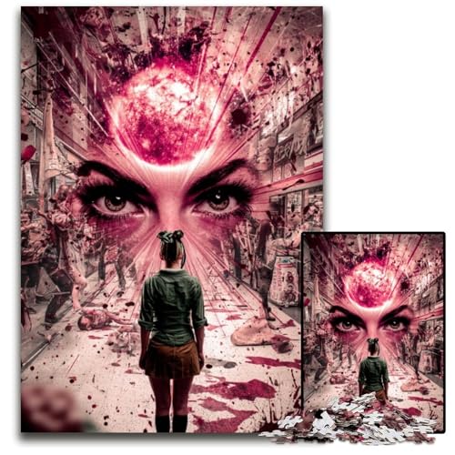 Puzzle für Erwachsene, 1000 Teile, Psychedelische Kunst, Kartonpuzzle, Lernspielzeug, ganze Familie, ab 14 Jahren, 26x38cm Puzzle für Erwachsene, 1000 Teile, Psychedelische Kunst, Kartonpuzzle, Lernspielzeug, ganze Familie, ab 14 Jahren, 26x38cm von JIANGENNF