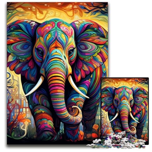Puzzle für Erwachsene, 1000 Teile, Psychedelischer Elefant, schwierige Puzzles für Erwachsene, Spaß bei Aktivitäten zu Hause, Geburtstagsgeschenk, Reisegeschenke, 26x38cm/10,23x14,96 Zoll Puzzle für Erwachsene, 1000 Teile, Psychedelischer Elefant, schwierige Puzzles für Erwachsene, Spaß bei Aktivitäten zu Hause, Geburtstagsgeschenk, Reisegeschenke, 26x38cm/10,23x14,96 Zoll von JIANGENNF