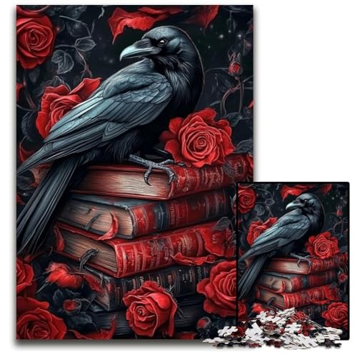 Puzzle für Erwachsene, 1000 Teile, Rosenschädel, Kartonpuzzle, Lernspielzeug, ganze Familie, ab 14 Jahren, 26x38cm Puzzle für Erwachsene, 1000 Teile, Rosenschädel, Kartonpuzzle, Lernspielzeug, ganze Familie, ab 14 Jahren, 26x38cm von JIANGENNF