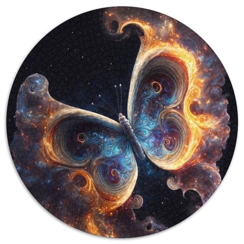 Puzzle für Erwachsene, 1000 Teile, Schmetterling, 1000-teiliges rundes Puzzle für Erwachsene, pädagogisches Denkspiel, künstlerische Heim- und Bürodekoration, ab 14 Jahren (Größe 67,5 x 67,5 cm) Puzzle für Erwachsene, 1000 Teile, Schmetterling, 1000-teiliges rundes Puzzle für Erwachsene, pädagogisches Denkspiel, künstlerische Heim- und Bürodekoration, ab 14 Jahren (Größe 67,5 x 67,5 cm) von JIANGENNF