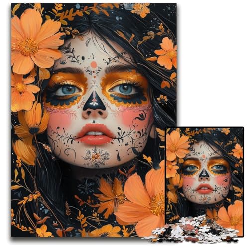 Puzzle für Erwachsene, 1000 Teile, Skelett-Mädchen, Holzpuzzle, Lernspielzeug, ganze Familie, ab 14 Jahren, 50x75cm Puzzle für Erwachsene, 1000 Teile, Skelett-Mädchen, Holzpuzzle, Lernspielzeug, ganze Familie, ab 14 Jahren, 50x75cm von JIANGENNF