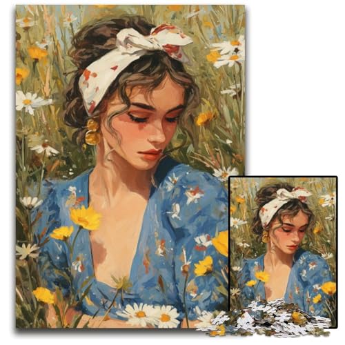 Puzzle für Erwachsene, 1000 Teile, Sommermädchen, Kartonpuzzle, Lernspielzeug, ganze Familie, ab 14 Jahren, 26x38cm Puzzle für Erwachsene, 1000 Teile, Sommermädchen, Kartonpuzzle, Lernspielzeug, ganze Familie, ab 14 Jahren, 26x38cm von JIANGENNF