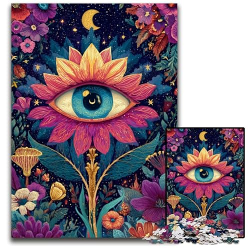 Puzzle für Erwachsene, 1000 Teile, Sonnenblumenaugen, Kartonpuzzle, Lernspielzeug, ganze Familie, ab 14 Jahren, 26x38cm Puzzle für Erwachsene, 1000 Teile, Sonnenblumenaugen, Kartonpuzzle, Lernspielzeug, ganze Familie, ab 14 Jahren, 26x38cm von JIANGENNF