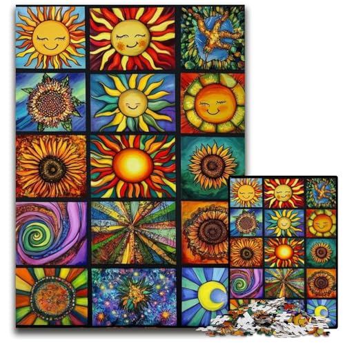 Puzzle für Erwachsene, 1000 Teile, Sonnencollage, Kartonpuzzle, pädagogisches Denkspiel, künstlerische Heim- und Bürodekoration, ab 14 Jahren, 26x38cm Puzzle für Erwachsene, 1000 Teile, Sonnencollage, Kartonpuzzle, pädagogisches Denkspiel, künstlerische Heim- und Bürodekoration, ab 14 Jahren, 26x38cm von JIANGENNF