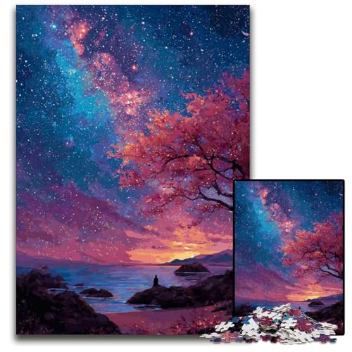 Puzzle für Erwachsene, 1000 Teile, Sonnenuntergangslandschaft, Kartonpuzzle, Lernspielzeug, ganze Familie, ab 14 Jahren, 26x38cm Puzzle für Erwachsene, 1000 Teile, Sonnenuntergangslandschaft, Kartonpuzzle, Lernspielzeug, ganze Familie, ab 14 Jahren, 26x38cm von JIANGENNF