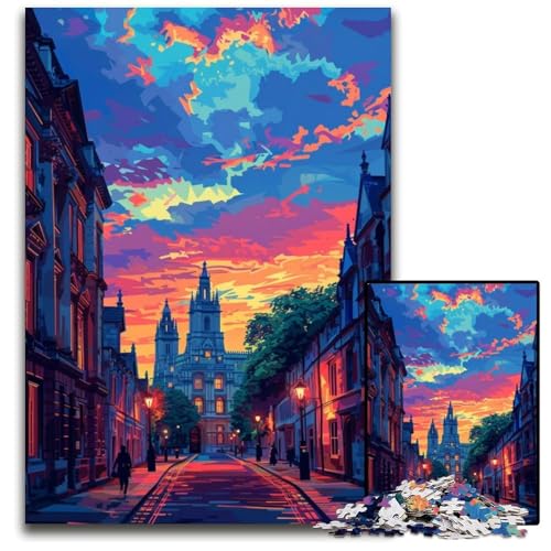 Puzzle für Erwachsene, 1000 Teile, Stadt bei Sonnenuntergang, Papp-Puzzle, Denkspiel, interaktives Familienspiel, geeignet für Kinder ab 14 Jahren, 26x38cm/10,23x14,96 Zoll Puzzle für Erwachsene, 1000 Teile, Stadt bei Sonnenuntergang, Papp-Puzzle, Denkspiel, interaktives Familienspiel, geeignet für Kinder ab 14 Jahren, 26x38cm/10,23x14,96 Zoll von JIANGENNF
