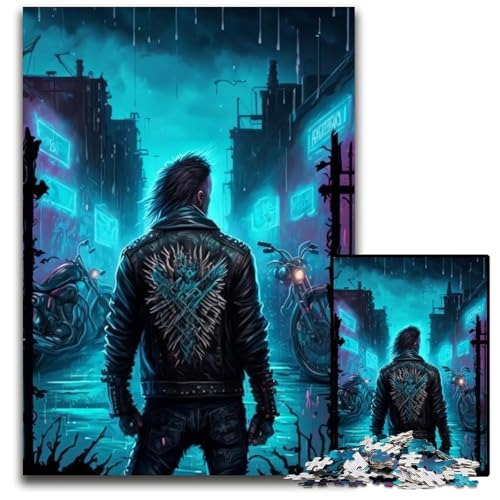 Puzzle für Erwachsene, 1000 Teile, Street Punk, Denksportaufgabe, Spiel für Erwachsene, interaktive Aktivität für die ganze Familie, 26x38cm/10,23x14,96 Zoll von JIANGENNF