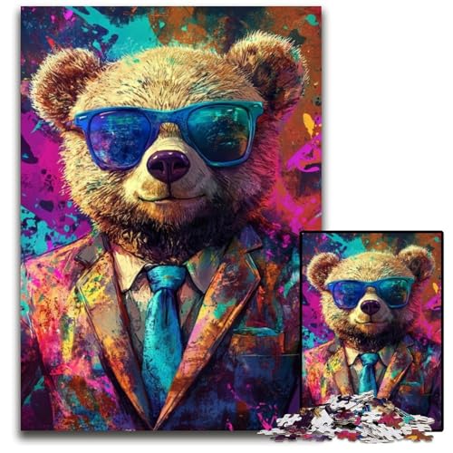 Puzzle für Erwachsene, 1000 Teile, Teddybär-Puzzle aus Karton, Lernspiele, DIY-Spielzeug, Geburtstagsgeschenk, Geschenke für 14-Jährige, 26x38cm Puzzle für Erwachsene, 1000 Teile, Teddybär-Puzzle aus Karton, Lernspiele, DIY-Spielzeug, Geburtstagsgeschenk, Geschenke für 14-Jährige, 26x38cm von JIANGENNF