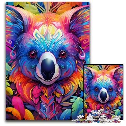 Puzzle für Erwachsene, 1000 Teile, Tier-Koalas, Puzzle für Erwachsene, Lernspielzeug für Jugendliche, Heimbüro-Dekor, 26x38cm/10,23x14,96 Zoll von JIANGENNF