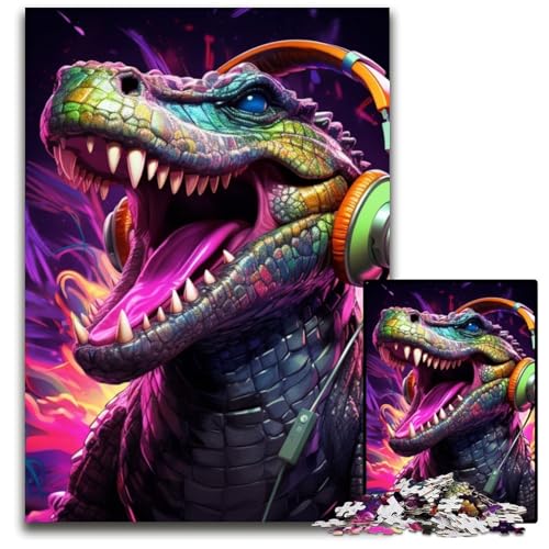 Puzzle für Erwachsene, 1000 Teile, Tier-Nilkrokodile, Papp-Puzzle, Denksportspiel, interaktives Familienspiel, geeignet für Kinder ab 14 Jahren, 26x38cm/10,23x14,96 Zoll Puzzle für Erwachsene, 1000 Teile, Tier-Nilkrokodile, Papp-Puzzle, Denksportspiel, interaktives Familienspiel, geeignet für Kinder ab 14 Jahren, 26x38cm/10,23x14,96 Zoll von JIANGENNF