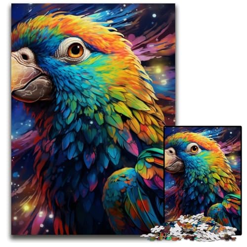 Puzzle für Erwachsene, 1000 Teile, Tiere, Vögel, Papageien, Denksportaufgabe, Teenager und Heimdekoration, 26x38cm/10,23x14,96 Zoll von JIANGENNF