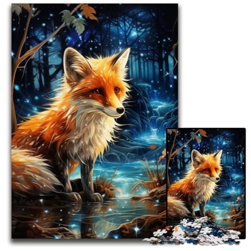 Puzzle für Erwachsene, 1000 Teile, Tierfüchse, Papp-Puzzle, Denkspiel, interaktives Familienspiel, geeignet für Kinder ab 14 Jahren, 26x38cm/10,23x14,96 Zoll Puzzle für Erwachsene, 1000 Teile, Tierfüchse, Papp-Puzzle, Denkspiel, interaktives Familienspiel, geeignet für Kinder ab 14 Jahren, 26x38cm/10,23x14,96 Zoll von JIANGENNF