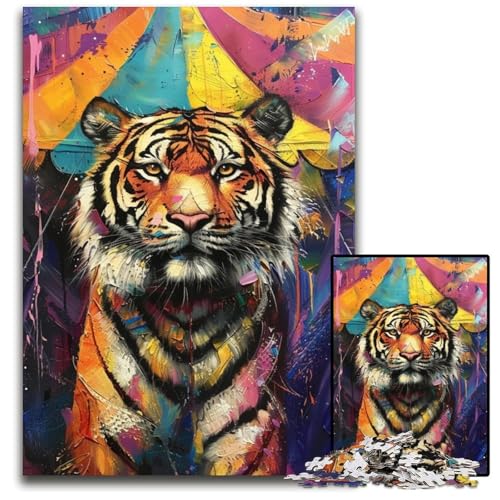 Puzzle für Erwachsene, 1000 Teile, Tiger, Holzpuzzle, Lernspiele, DIY-Spielzeug, Geburtstagsgeschenk, Geschenke für 14-Jährige, 50x75cm Puzzle für Erwachsene, 1000 Teile, Tiger, Holzpuzzle, Lernspiele, DIY-Spielzeug, Geburtstagsgeschenk, Geschenke für 14-Jährige, 50x75cm von JIANGENNF