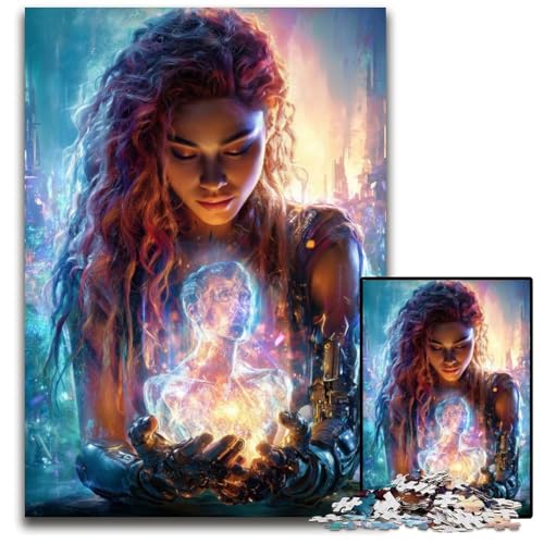 Puzzle für Erwachsene, 1000 Teile, Traumfrau, Karton-Puzzle, Lernspielzeug für Teenager, Heimbüro-Dekor, 26x38cm von JIANGENNF