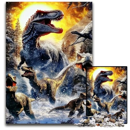 Puzzle für Erwachsene, 1000 Teile, Tyrannosaurus, Holzpuzzle, pädagogisches Denkspiel, künstlerische Heim- und Bürodekoration, ab 14 Jahren, 50x75cm Puzzle für Erwachsene, 1000 Teile, Tyrannosaurus, Holzpuzzle, pädagogisches Denkspiel, künstlerische Heim- und Bürodekoration, ab 14 Jahren, 50x75cm von JIANGENNF
