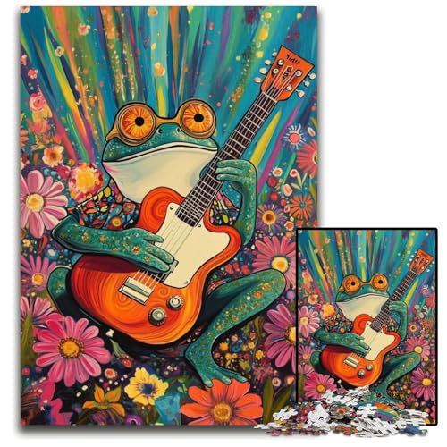 Puzzle für Erwachsene, 1000 Teile, Vintage-Gitarre, Papppuzzle, Spielzeug, Geschenk, pädagogisches, intellektuelles, entspannendes Spaßspiel für die ganze Familie, 26x38cm Puzzle für Erwachsene, 1000 Teile, Vintage-Gitarre, Papppuzzle, Spielzeug, Geschenk, pädagogisches, intellektuelles, entspannendes Spaßspiel für die ganze Familie, 26x38cm von JIANGENNF