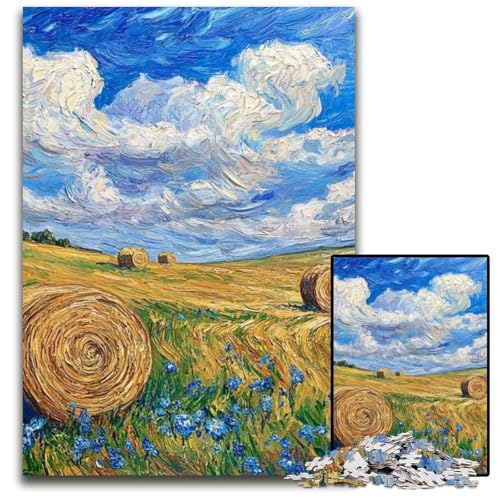 Puzzle für Erwachsene, 1000 Teile, Weizenfeld, Holzpuzzle, Lernspiele, DIY-Spielzeug, Geburtstagsgeschenk, Geschenke für 14-Jährige, 50x75cm Puzzle für Erwachsene, 1000 Teile, Weizenfeld, Holzpuzzle, Lernspiele, DIY-Spielzeug, Geburtstagsgeschenk, Geschenke für 14-Jährige, 50x75cm von JIANGENNF