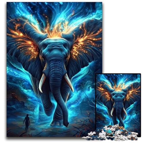 Puzzle für Erwachsene, 1000 Teile, Weltraumelefanten, pädagogische Herausforderung, tolles Geschenk für die ganze Familie, für Kinder ab 14 Jahren, 26x38cm Puzzle für Erwachsene, 1000 Teile, Weltraumelefanten, pädagogische Herausforderung, tolles Geschenk für die ganze Familie, für Kinder ab 14 Jahren, 26x38cm von JIANGENNF