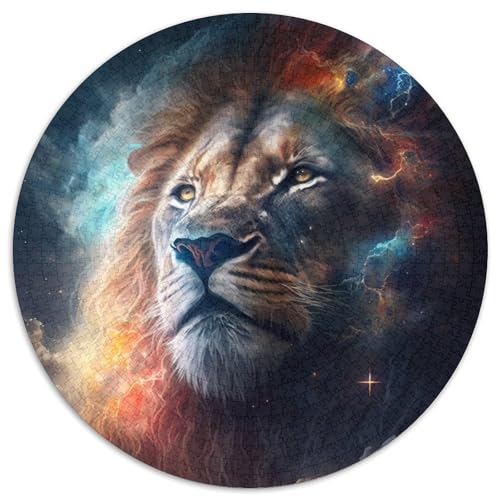 Puzzle für Erwachsene, 1000 Teile, Weltraumlöwe, 1000-teiliges rundes Puzzle für Erwachsene, pädagogisches Denkspiel, künstlerische Heim- und Bürodekoration, ab 14 Jahren (Größe 67,5 x 67,5 cm) Puzzle für Erwachsene, 1000 Teile, Weltraumlöwe, 1000-teiliges rundes Puzzle für Erwachsene, pädagogisches Denkspiel, künstlerische Heim- und Bürodekoration, ab 14 Jahren (Größe 67,5 x 67,5 cm) von JIANGENNF
