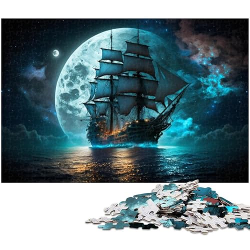 Puzzle für Erwachsene, 1000 Teile, Weltraumpiratenschiff, Holzpuzzle für Erwachsene, Denkspiel für Teenager und Familieninteraktion, 50 x 75 cm / 19,68 x 29,52 Zoll Puzzle für Erwachsene, 1000 Teile, Weltraumpiratenschiff, Holzpuzzle für Erwachsene, Denkspiel für Teenager und Familieninteraktion, 50 x 75 cm / 19,68 x 29,52 Zoll von JIANGENNF