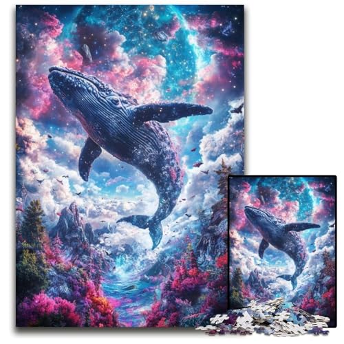 Puzzle für Erwachsene, 1000 Teile, Weltraumwal, Kartonpuzzle, interaktives Familienspiel, Denksportaufgabe, Geschenk, Lernspielzeug, 26x38cm Puzzle für Erwachsene, 1000 Teile, Weltraumwal, Kartonpuzzle, interaktives Familienspiel, Denksportaufgabe, Geschenk, Lernspielzeug, 26x38cm von JIANGENNF