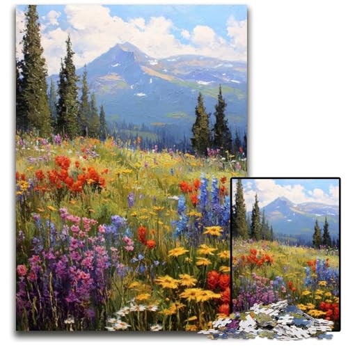 Puzzle für Erwachsene, 1000 Teile, Wildblumen, Holzpuzzle, pädagogisches Denkspiel, künstlerische Heim- und Bürodekoration, ab 14 Jahren, 50x75cm Puzzle für Erwachsene, 1000 Teile, Wildblumen, Holzpuzzle, pädagogisches Denkspiel, künstlerische Heim- und Bürodekoration, ab 14 Jahren, 50x75cm von JIANGENNF