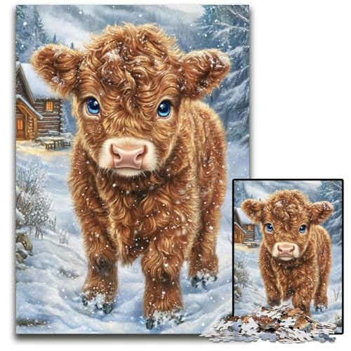 Puzzle für Erwachsene, 1000 Teile, Yak-Karton, schwierig und herausfordernd, tolle Geschenke und Spielzeuge für 14-Jährige, 26x38cm von JIANGENNF