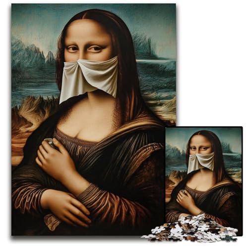 Puzzle für Erwachsene, 1000 Teile, abstrakte Mona Lisa, Holzpuzzle, pädagogisches Denkspiel, künstlerische Heim- und Bürodekoration, ab 14 Jahren, 50x75cm Puzzle für Erwachsene, 1000 Teile, abstrakte Mona Lisa, Holzpuzzle, pädagogisches Denkspiel, künstlerische Heim- und Bürodekoration, ab 14 Jahren, 50x75cm von JIANGENNF
