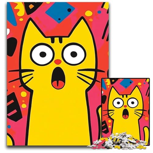 Puzzle für Erwachsene, 1000 Teile, abstraktes Katzenpuzzle, Lernspielzeug, ganze Familie, ab 14 Jahren, 50x75cm Puzzle für Erwachsene, 1000 Teile, abstraktes Katzenpuzzle, Lernspielzeug, ganze Familie, ab 14 Jahren, 50x75cm von JIANGENNF