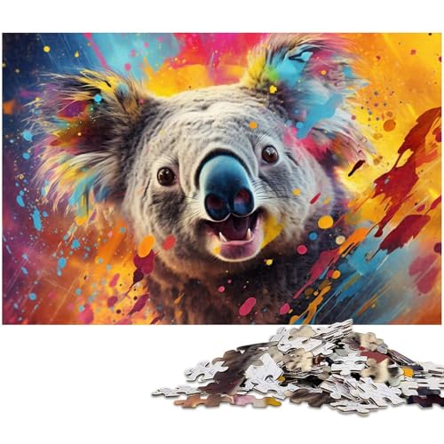 Puzzle für Erwachsene, 1000 Teile, bunter Labrador, Kartonpuzzle für Erwachsene, Denkspiel für Teenager und Familieninteraktion, 26 x 38 cm / 10,23 x 14,96 Zoll Puzzle für Erwachsene, 1000 Teile, bunter Labrador, Kartonpuzzle für Erwachsene, Denkspiel für Teenager und Familieninteraktion, 26 x 38 cm / 10,23 x 14,96 Zoll von JIANGENNF
