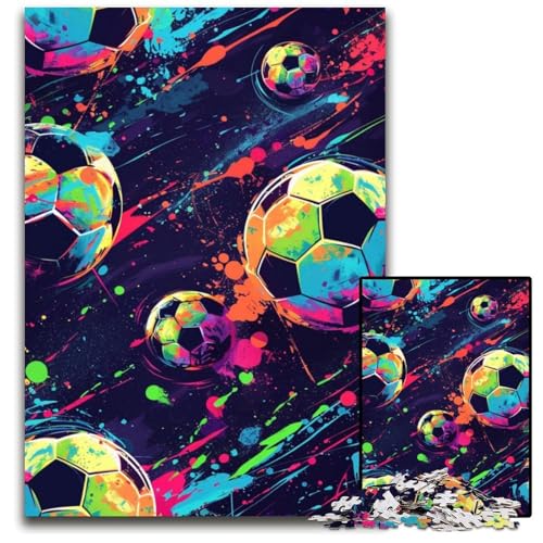 Puzzle für Erwachsene, 1000 Teile, künstlerisches Fußball-Holzpuzzle, Lernspiele, DIY-Spielzeug, Geburtstagsgeschenk, Geschenke für 14-Jährige, 50x75cm Puzzle für Erwachsene, 1000 Teile, künstlerisches Fußball-Holzpuzzle, Lernspiele, DIY-Spielzeug, Geburtstagsgeschenk, Geschenke für 14-Jährige, 50x75cm von JIANGENNF