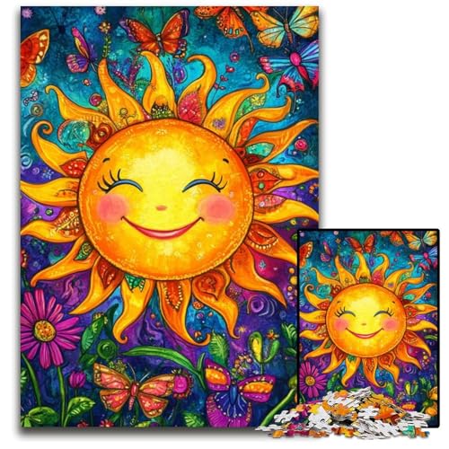 Puzzle für Erwachsene, 1000 Teile, lächelnde Sonne, Holzpuzzle, Lernspiele, DIY-Spielzeug, Geburtstagsgeschenk, Geschenke für 14-Jährige, 50x75cm Puzzle für Erwachsene, 1000 Teile, lächelnde Sonne, Holzpuzzle, Lernspiele, DIY-Spielzeug, Geburtstagsgeschenk, Geschenke für 14-Jährige, 50x75cm von JIANGENNF