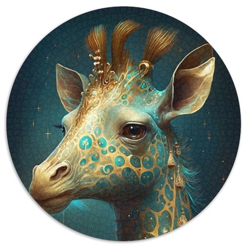 Puzzle für Erwachsene, 1000 Teile, magische Giraffe, 1000-teiliges rundes Puzzle für Erwachsene, pädagogisches Denkspiel, künstlerische Heim- und Bürodekoration, ab 14 Jahren (Größe 67,5 x 67,5 cm) Puzzle für Erwachsene, 1000 Teile, magische Giraffe, 1000-teiliges rundes Puzzle für Erwachsene, pädagogisches Denkspiel, künstlerische Heim- und Bürodekoration, ab 14 Jahren (Größe 67,5 x 67,5 cm) von JIANGENNF