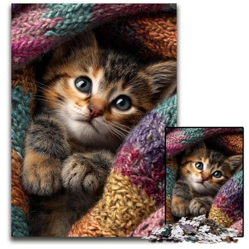 Puzzle für Erwachsene, 1000 Teile, schlafende Katze, Kartonpuzzle, Lernspiele, DIY-Spielzeug, Geburtstagsgeschenk, Geschenke für 14-Jährige, 26x38cm Puzzle für Erwachsene, 1000 Teile, schlafende Katze, Kartonpuzzle, Lernspiele, DIY-Spielzeug, Geburtstagsgeschenk, Geschenke für 14-Jährige, 26x38cm von JIANGENNF