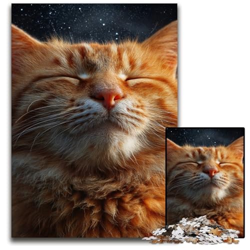 Puzzle für Erwachsene, 1000 Teile, schlafende orange Katze, Holzpuzzle, Lernspiele, DIY-Spielzeug, Geburtstagsgeschenk, Geschenke für 14-Jährige, 50x75cm Puzzle für Erwachsene, 1000 Teile, schlafende orange Katze, Holzpuzzle, Lernspiele, DIY-Spielzeug, Geburtstagsgeschenk, Geschenke für 14-Jährige, 50x75cm von JIANGENNF