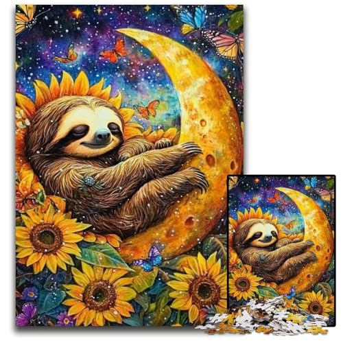 Puzzle für Erwachsene, 1000 Teile, schlafendes Faultier, Holzpuzzle, Lernspiele, DIY-Spielzeug, Geburtstagsgeschenk, Geschenke für 14-Jährige, 50x75cm Puzzle für Erwachsene, 1000 Teile, schlafendes Faultier, Holzpuzzle, Lernspiele, DIY-Spielzeug, Geburtstagsgeschenk, Geschenke für 14-Jährige, 50x75cm von JIANGENNF