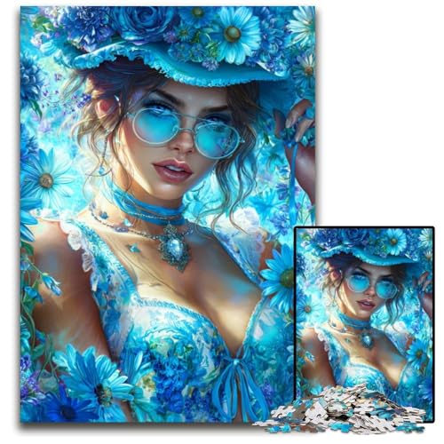 Puzzle für Erwachsene, 1000 Teile, schöne Frau, Holzpuzzle, Geburtstage, Feiertage, am besten für Weihnachten, 50x75cm Puzzle für Erwachsene, 1000 Teile, schöne Frau, Holzpuzzle, Geburtstage, Feiertage, am besten für Weihnachten, 50x75cm von JIANGENNF